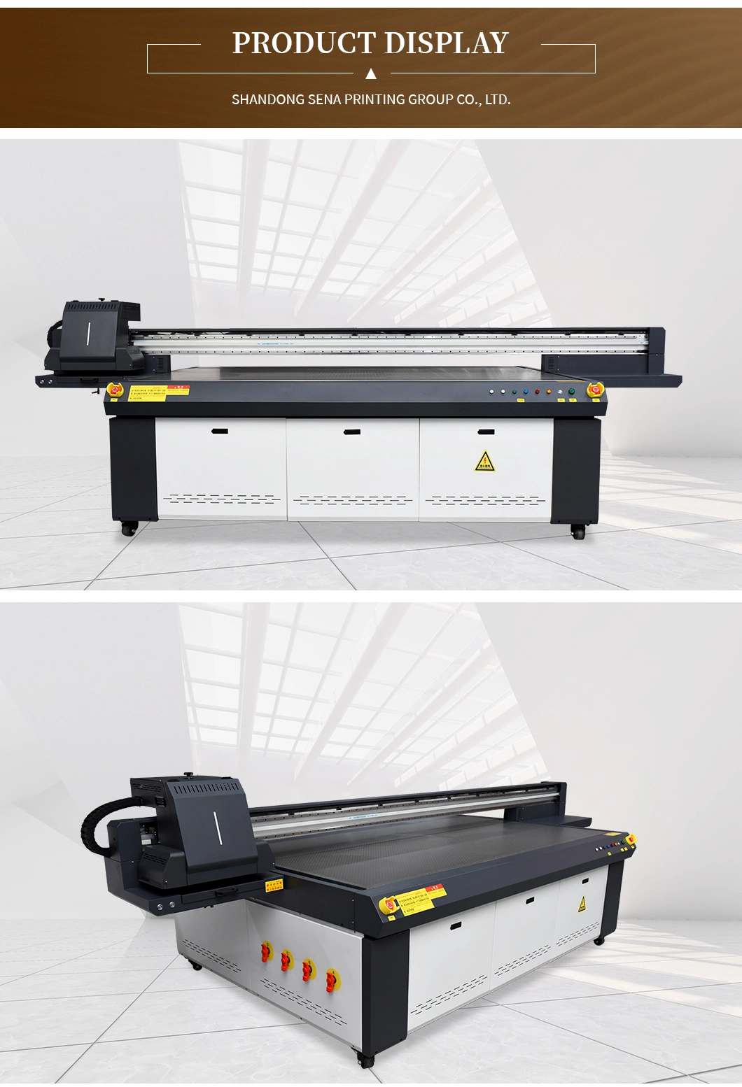 Large Format Industrial Printer 2500*1300mm Size, Can Print Hanging Picture Packaging Metal Plate, Suitable for Glass Leather Cloth Plastic, Ricoh G5 G6 Inkjet